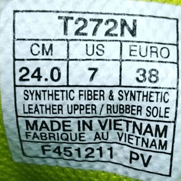 Asics Gel Neo 33 Running Sneakers Shoes Women's Size 7 Green, Yellow, Grey - Picture 7 of 8